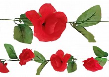 -  girlanda z różami  FA- 2m - róże czerwone